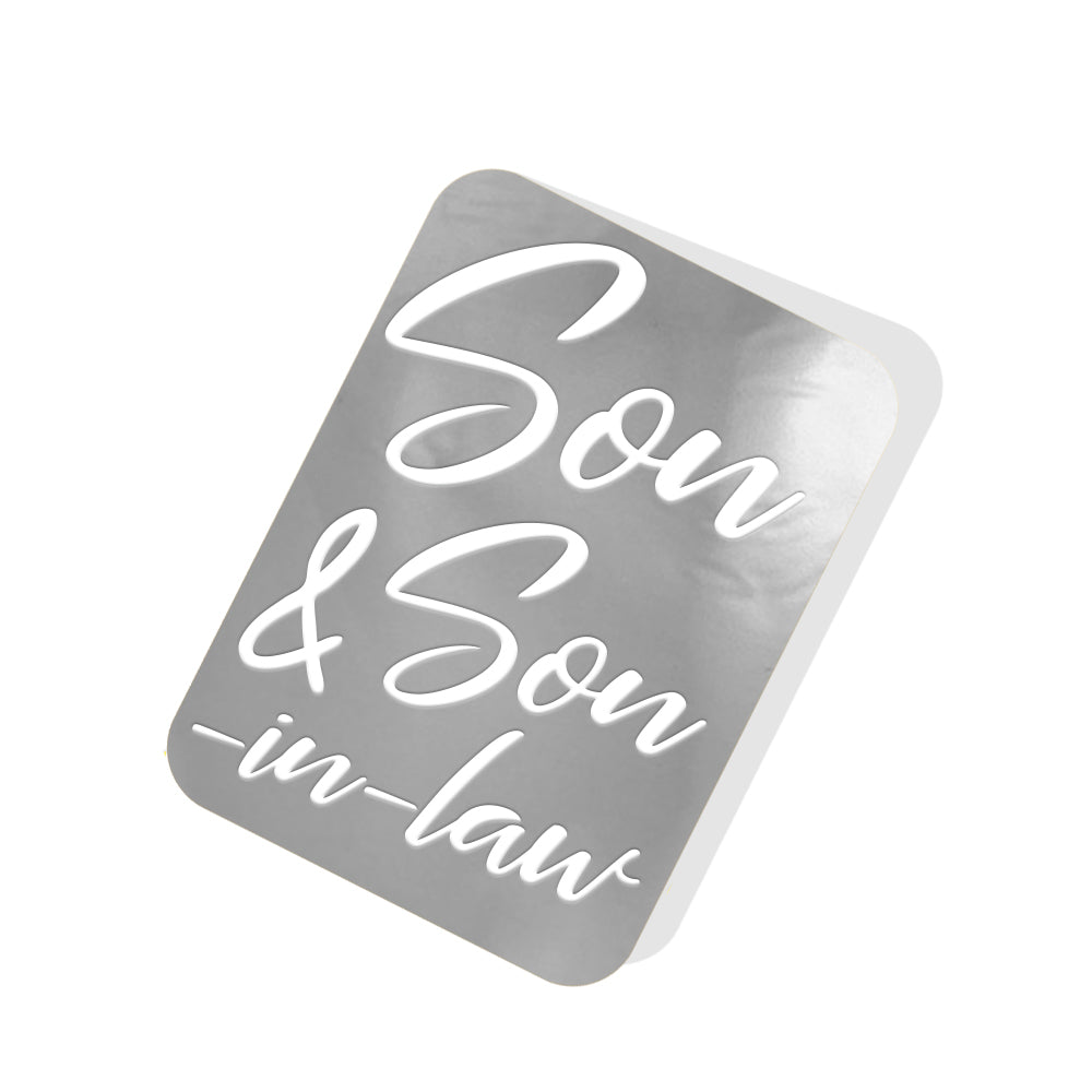 Son & Son-in-law Silver Tag