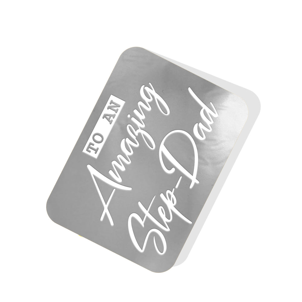 To an Amazing Step-Dad Silver Tag
