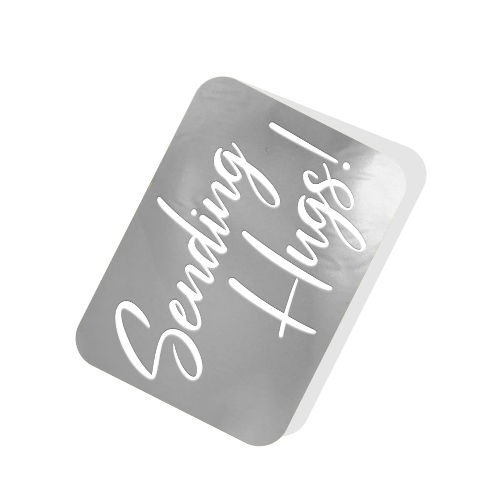 Sending hugs! Silver Tag