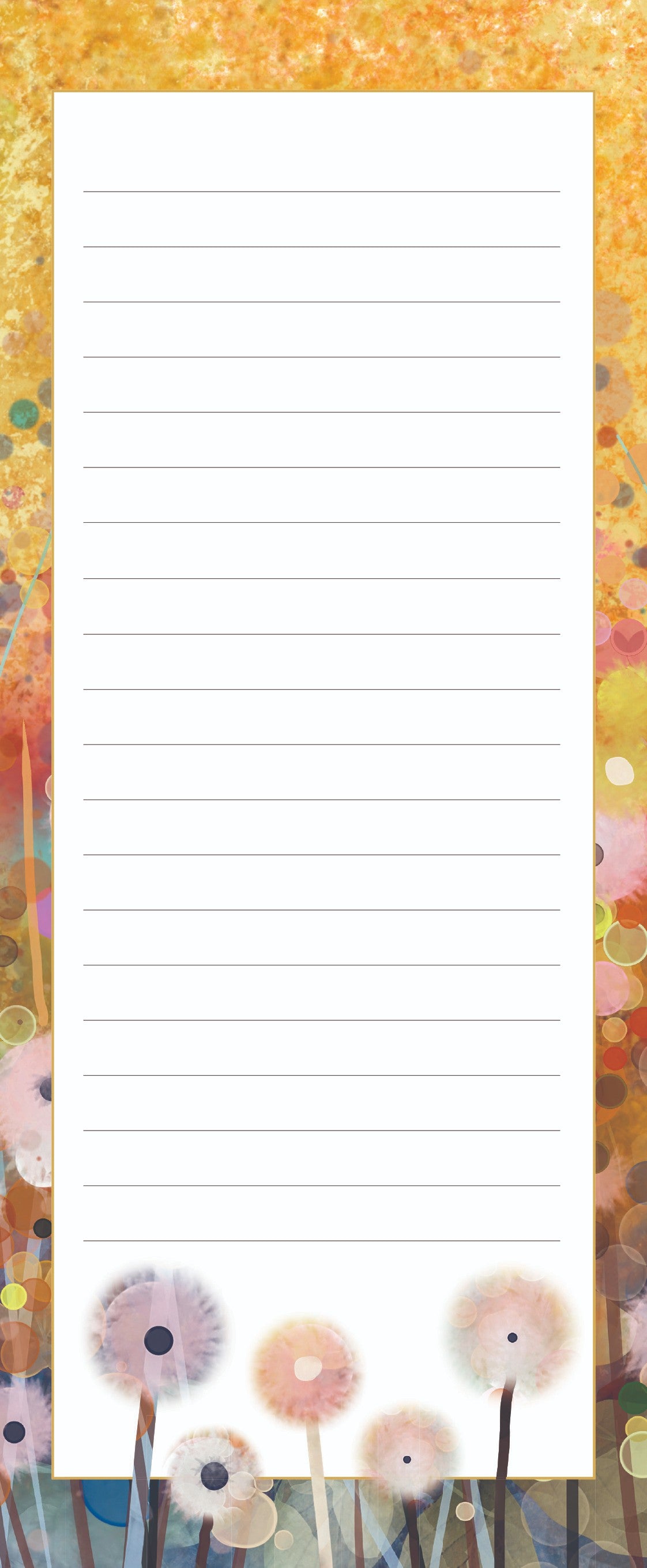 Gifted Stationery Art Pom Poms Magnetic Shopping List