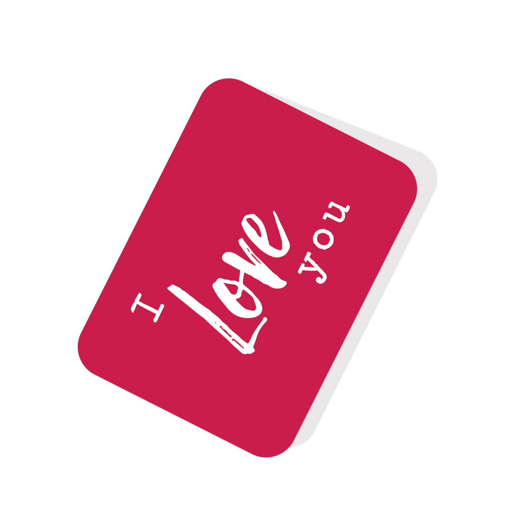 I Love you Red Tag