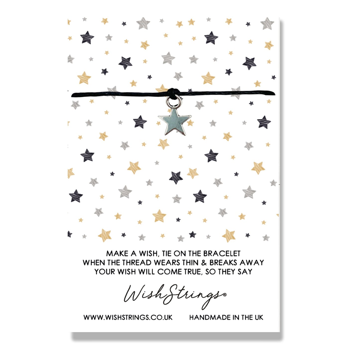 Stars Wish String Bracelet With Lucky Charm