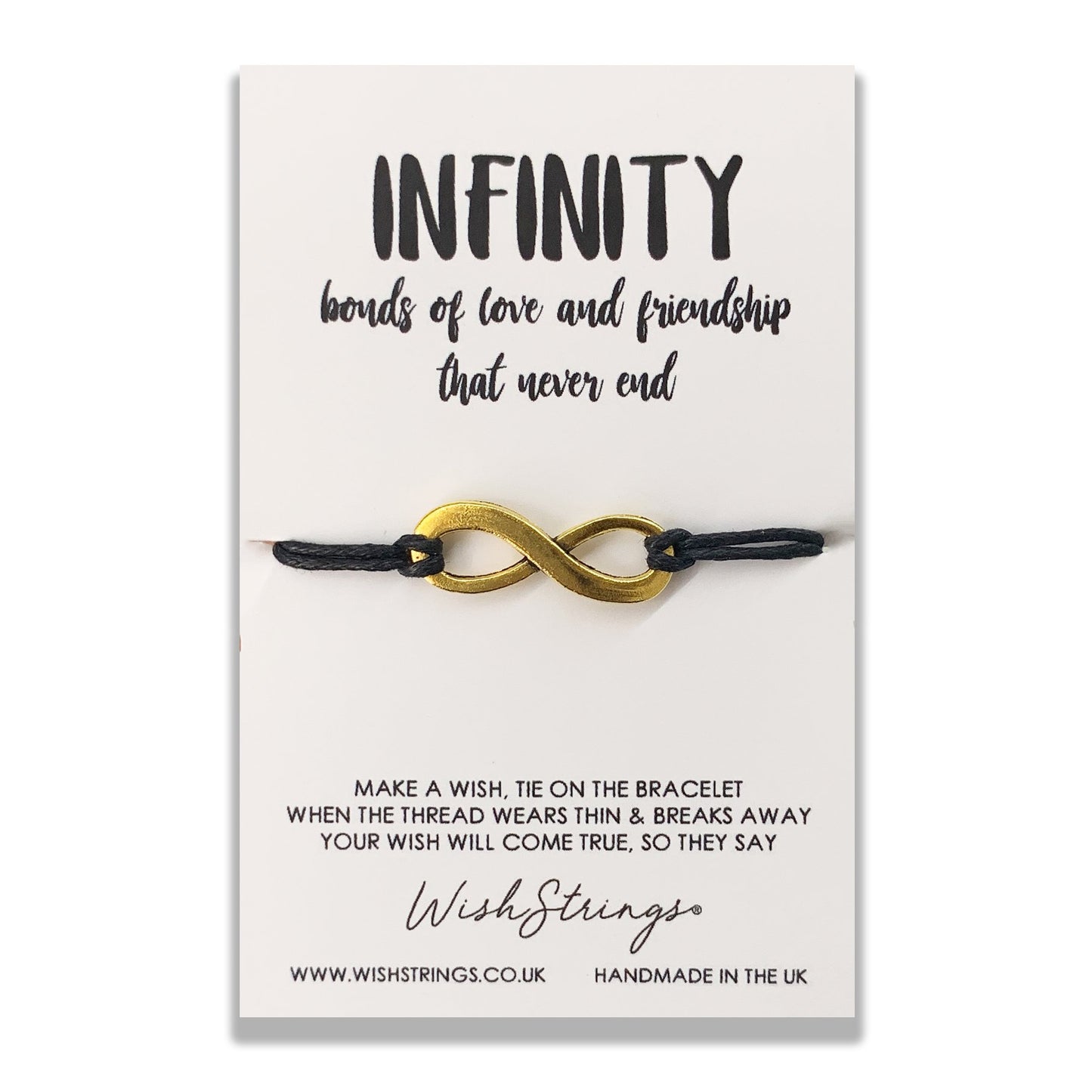 Infinity Bonds Wish String Bracelet With Lucky Charm