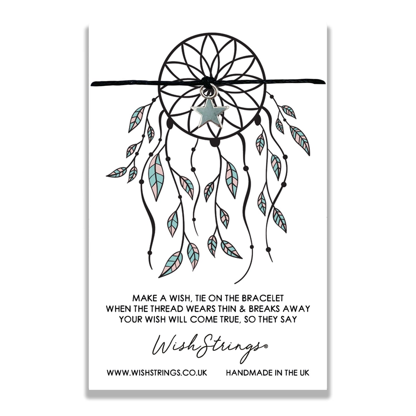 Dreamcatcher Wish String Bracelet With Lucky Charm
