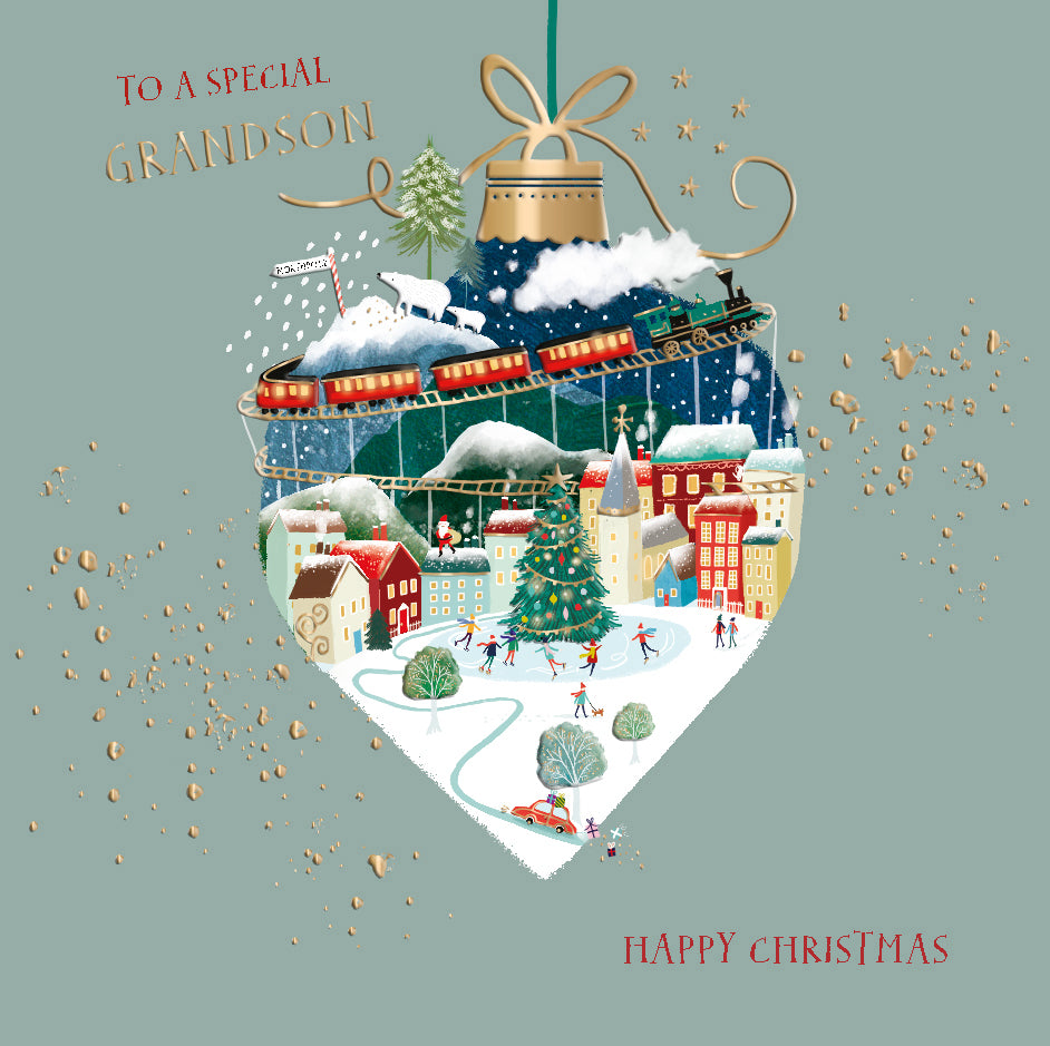 To A Special Grandson Curious Inksmith Christmas Card