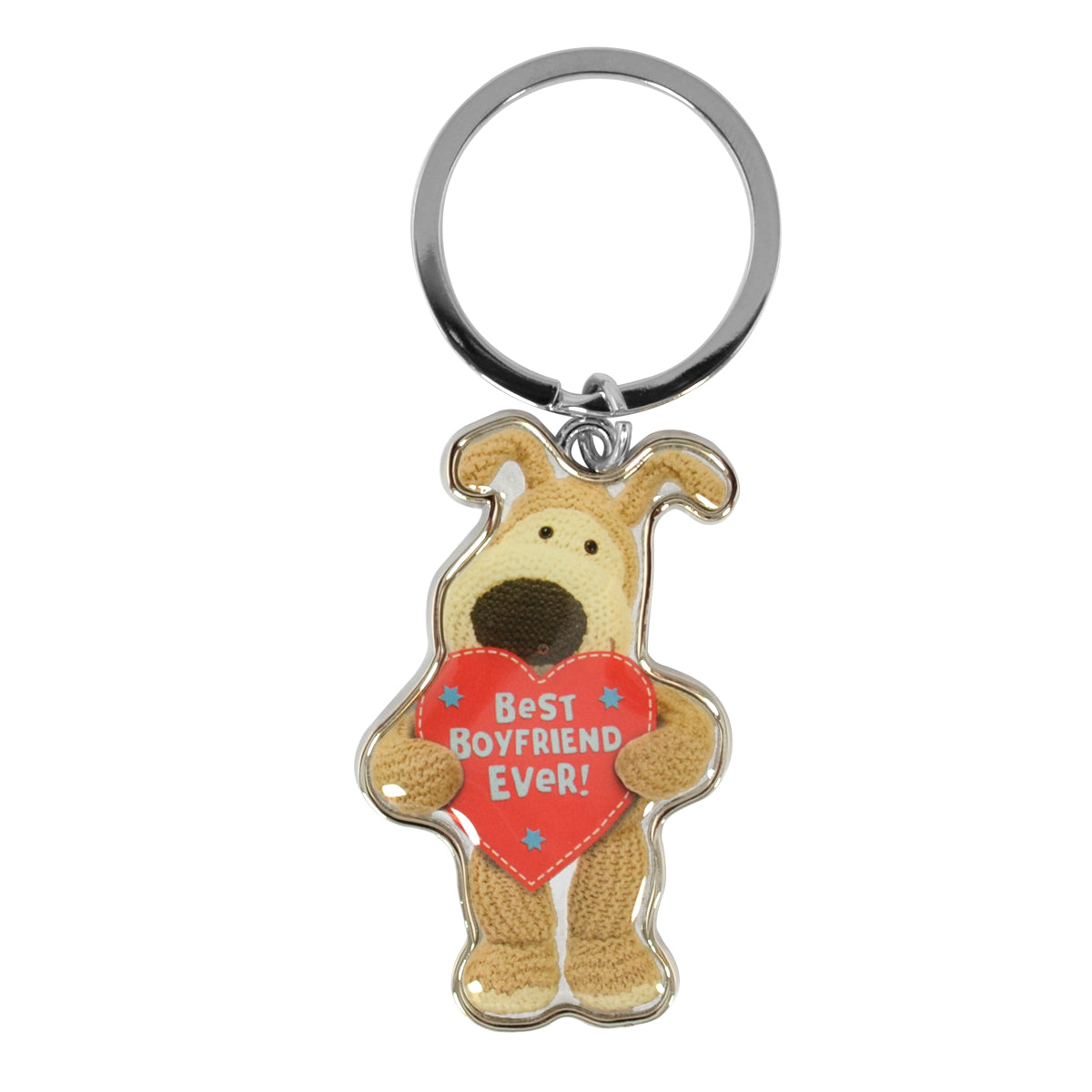 Boofle Best Boyfriend Ever Metallic Keyring