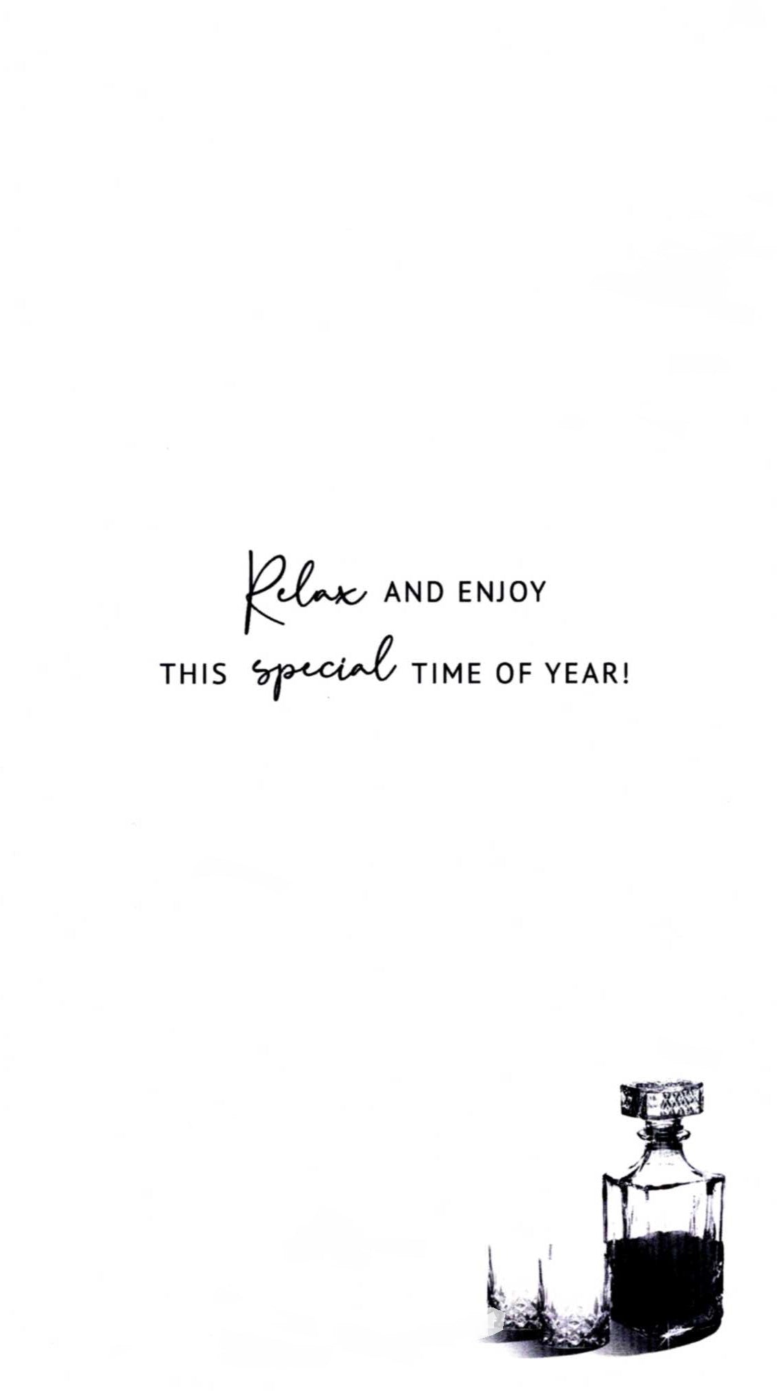 Dad Festive Tipple Embellished Christmas Card Hand-Finished