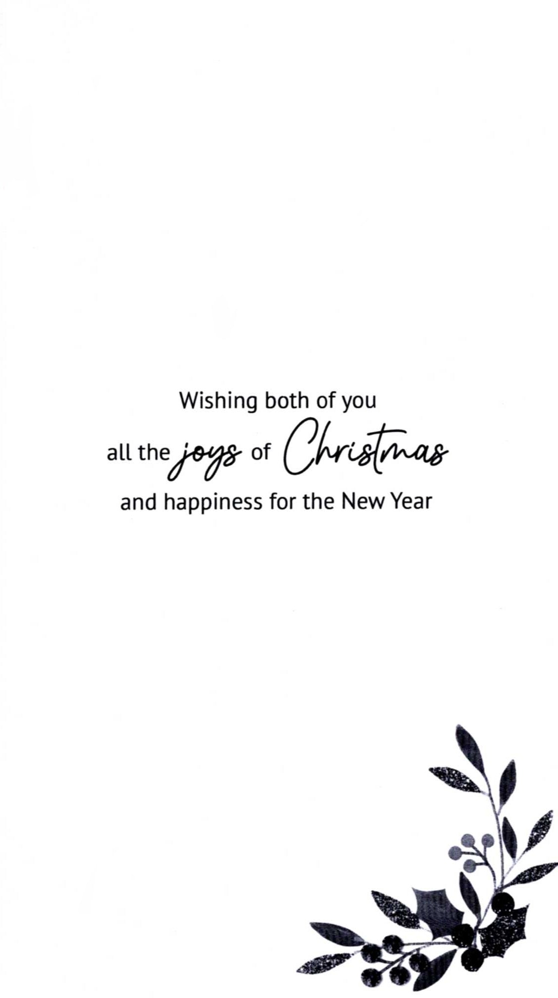 Special Couple Dachshund Embellished Christmas Card Hand-Finished