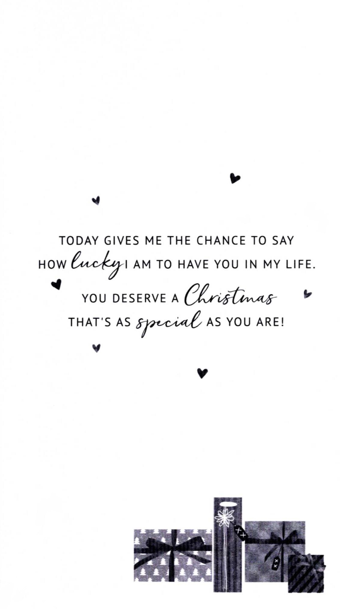 To My Fabulous Wife Embellished Christmas Card Hand-Finished