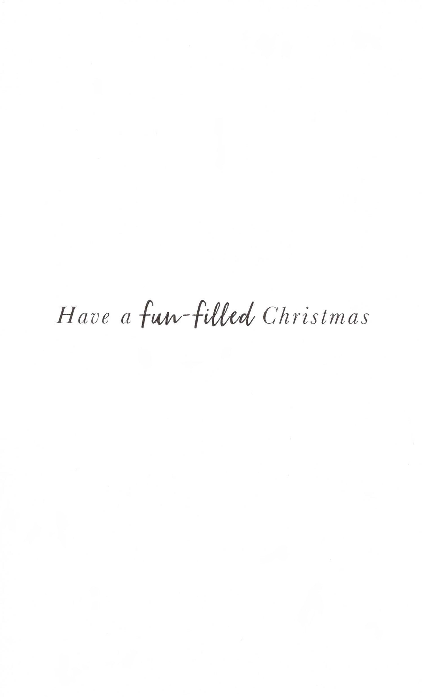 To All Of You Cute Xmas Tree Embellished Christmas Card