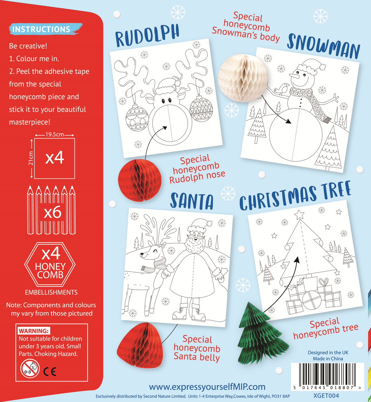Winter Wonderland Get Set Make Activity Pack Colouring In Set