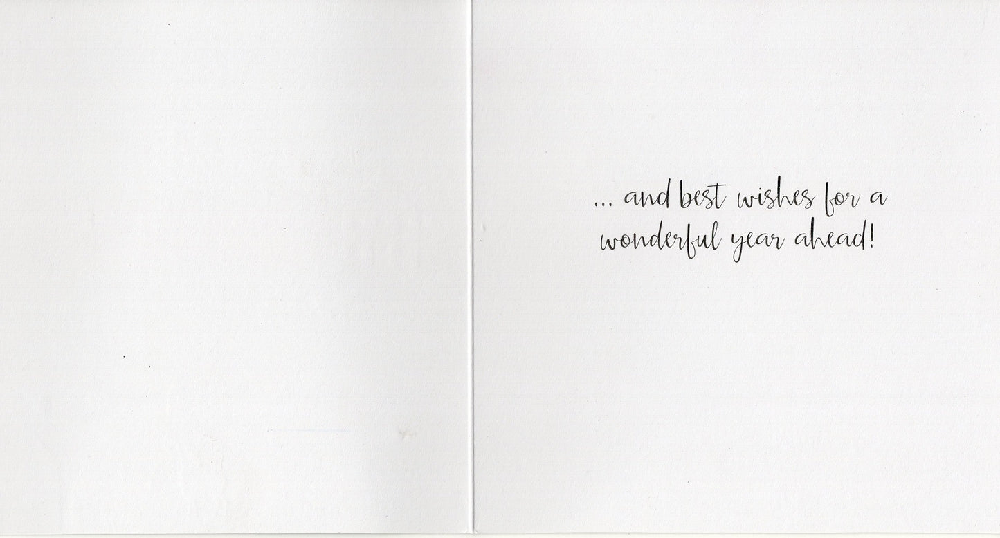 Xmas Ski Village Luxury Hand-Finished Christmas Card