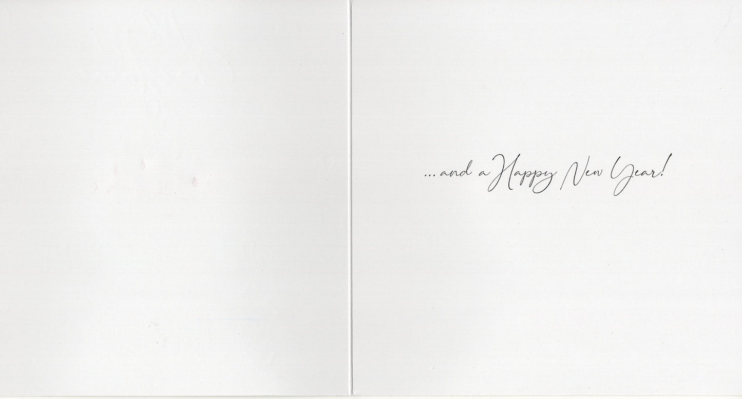 Wildlife Baubles Luxury Hand-Finished Christmas Card