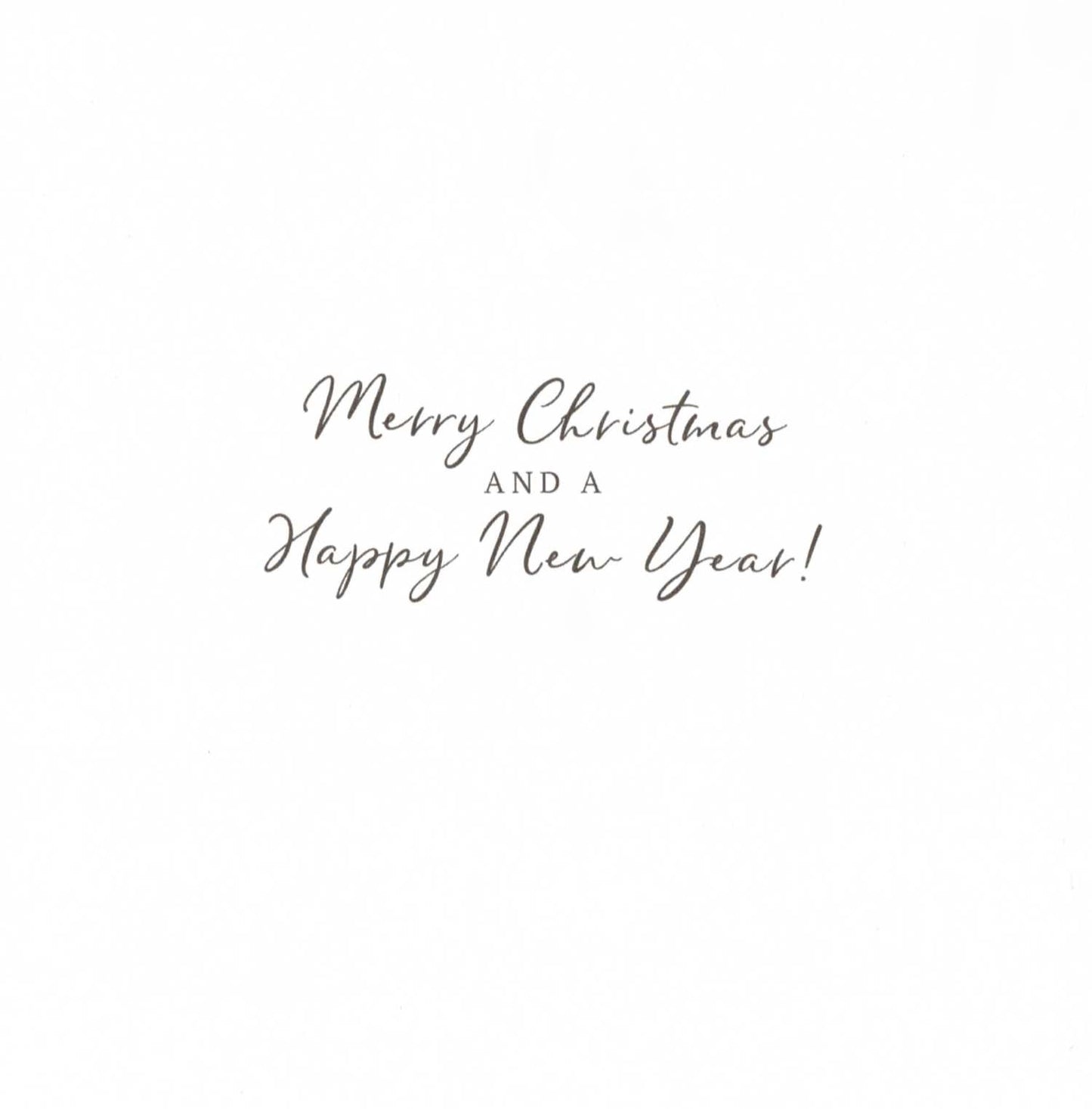 Reindeers Snowy Scene Luxury Hand-Finished Foiled Christmas Card