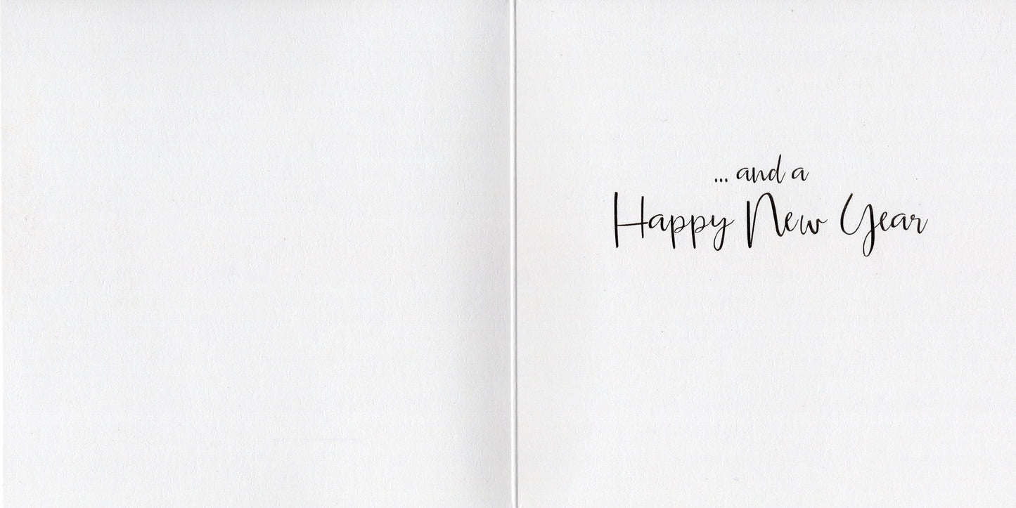 Baubles With Festive Animals Christmas Card