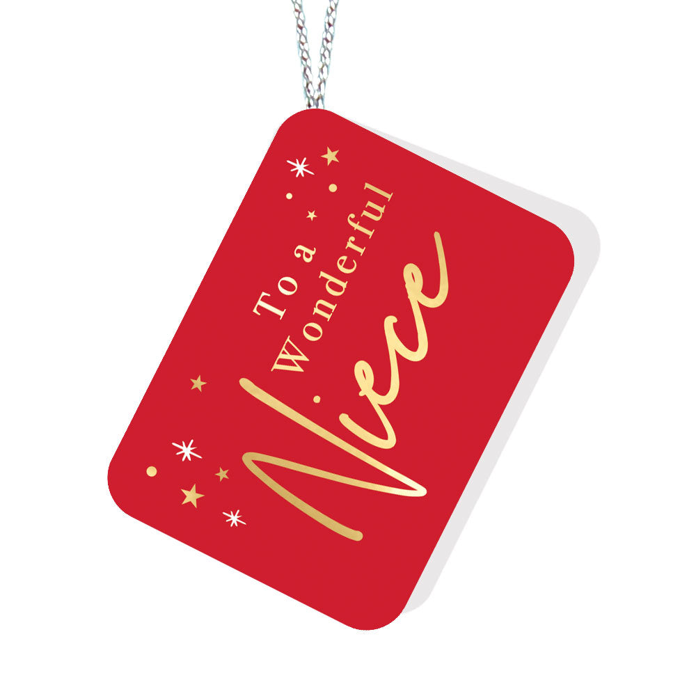 To a Wonderful Niece Red Tag