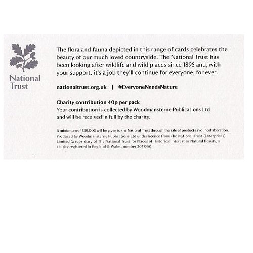 Pack of 5 National Trust Xmas Rams Charity Christmas Cards