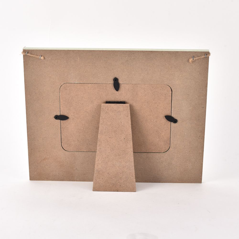 Home Photo Frame Wooden Bunting Love Life 6" X 4" Photo Frame