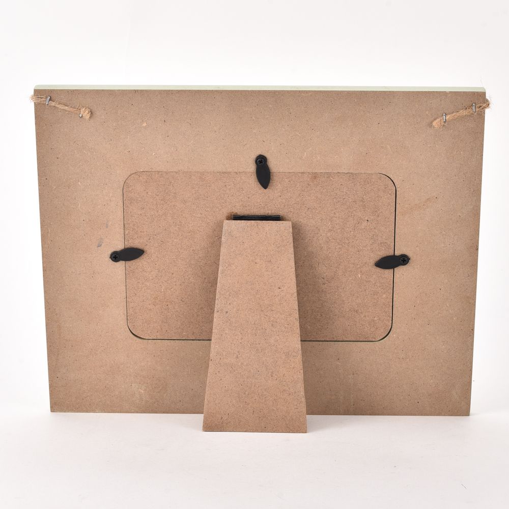 Memories Photo Frame Wooden Bunting Love Life 6" X 4" Photo Frame