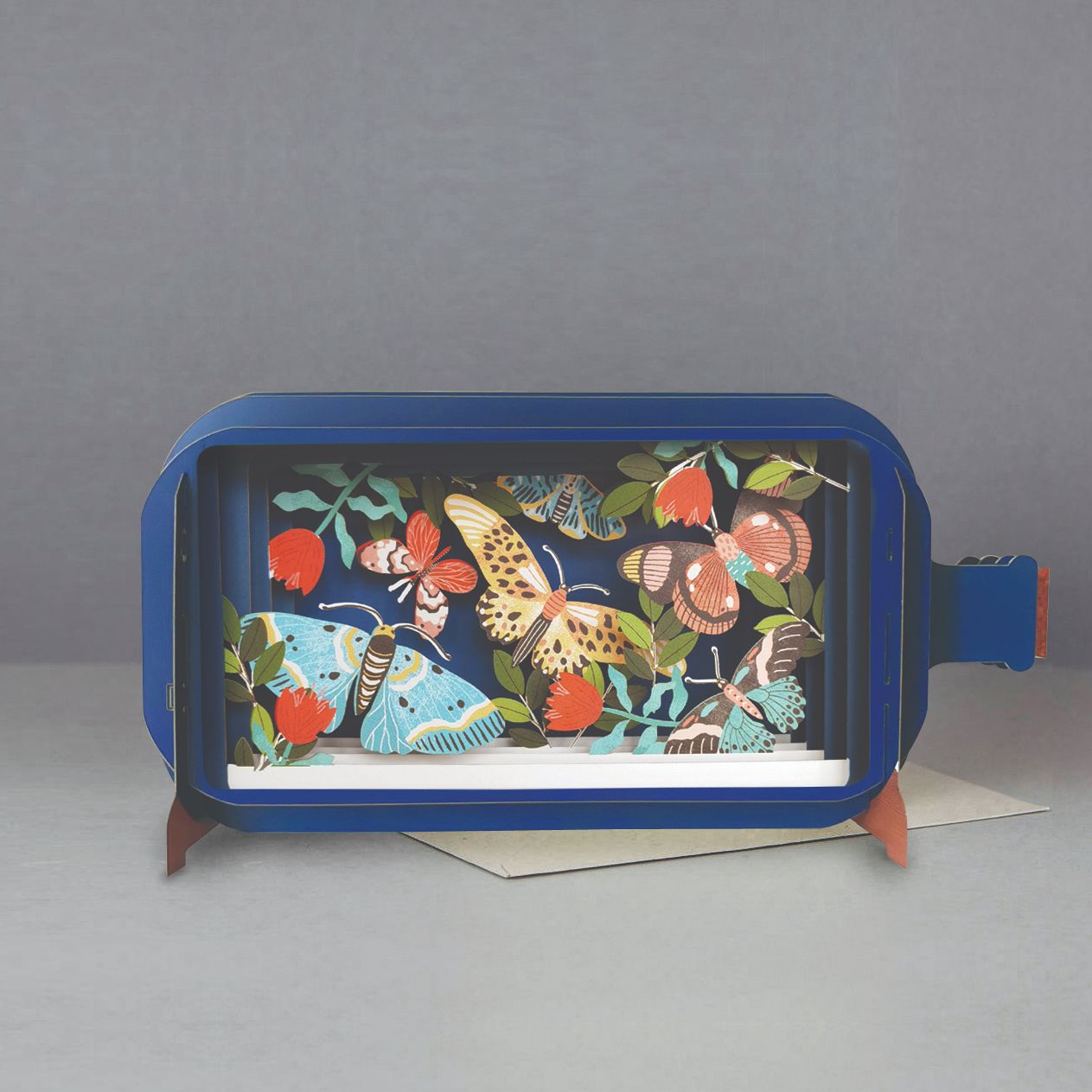 Message In A Bottle Butterflies Pop Up Any Occasion Greeting Card