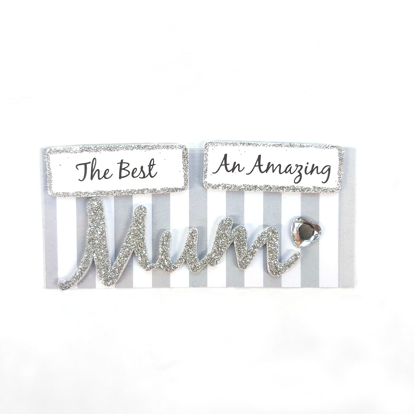 Silver Mum DIY Greeting Card Toppers