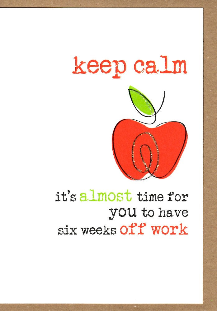 Teacher Thank You Sparkle Finished Greeting Card