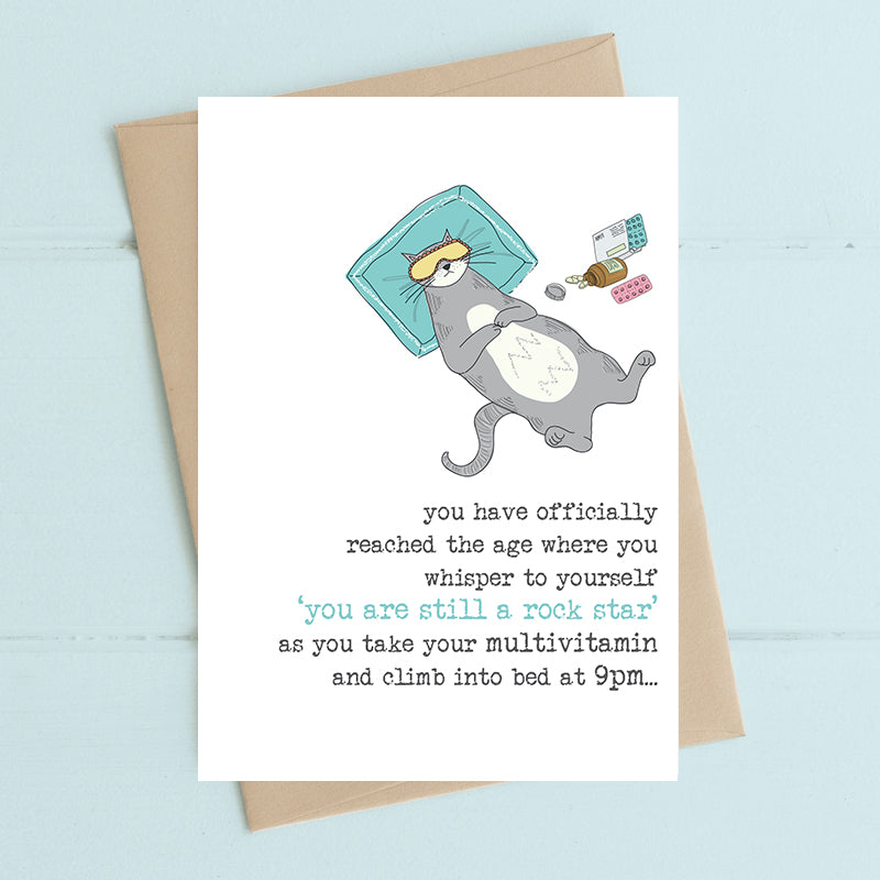 Still A Rock Star Birthday Greeting Card