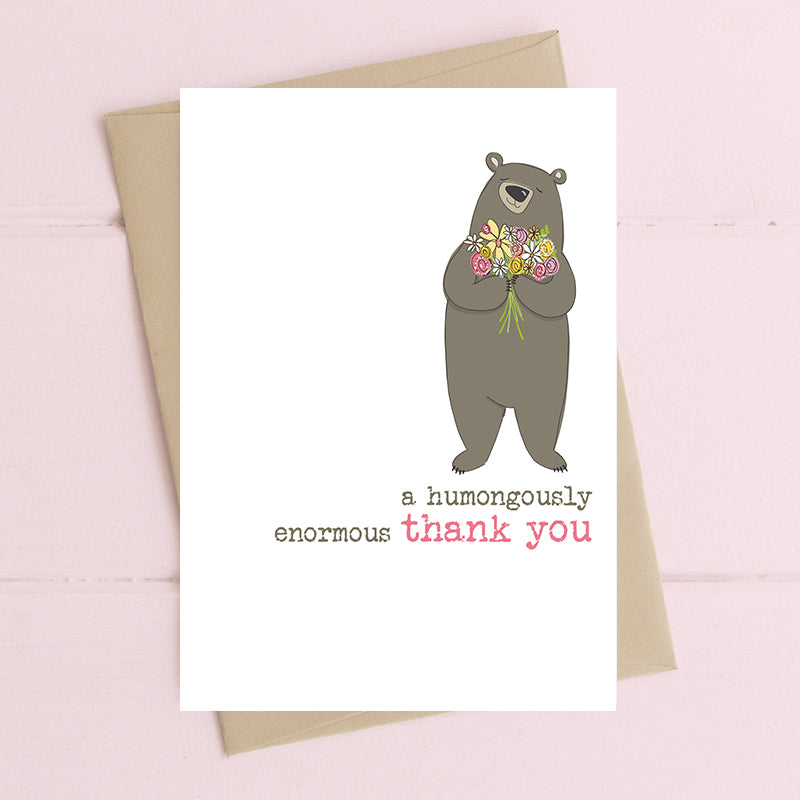 A Humongous Enormous Thank You Greeting Card