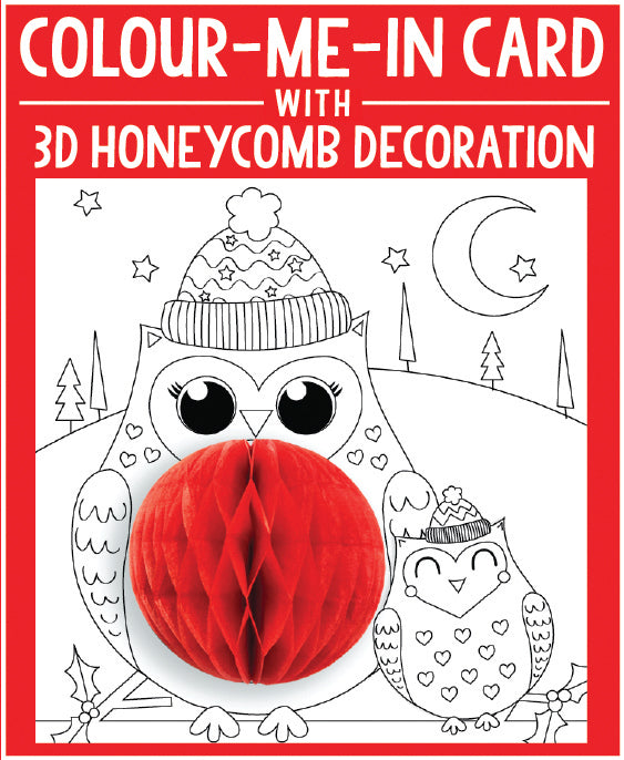 Lovely Mummy Colour-Me-In Christmas Greeting Card