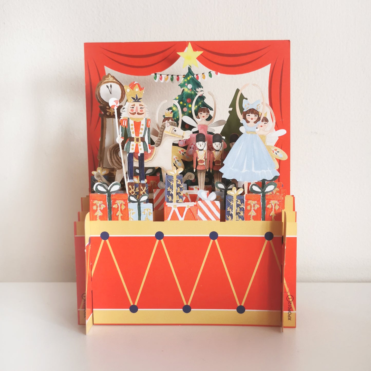 Nutcracker Scene Ballet 3D Pop Up Christmas Greeting Card