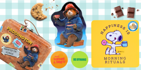 Infinity brands Paddington Bear, Snoopy, Mr. Men