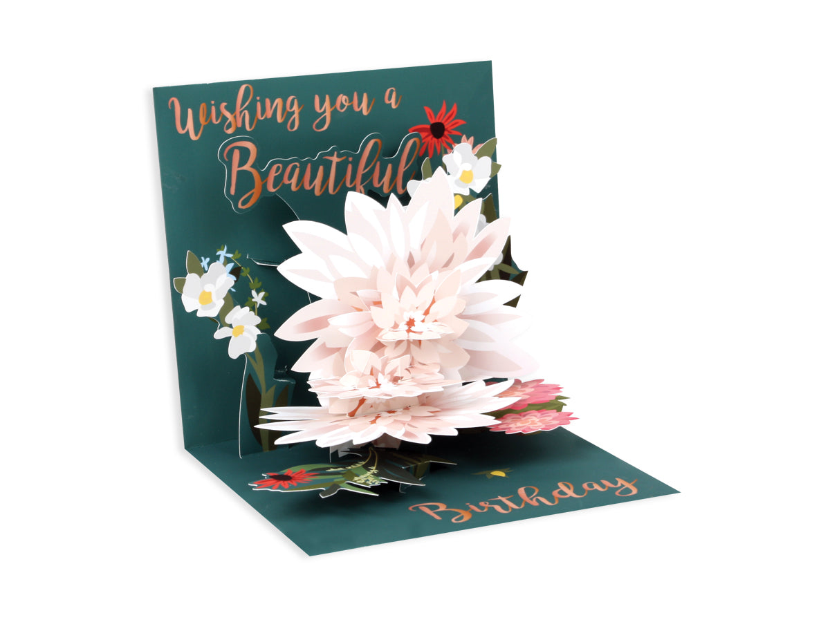 Floral A Beautiful Birthday Pop-Up Card Birthday Card