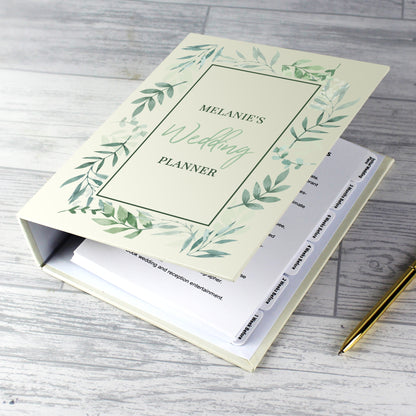 Personalised Botanical Wedding Planner - Personalise It!