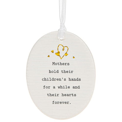 Thoughtful Words A Mother's Love Ceramic Oval Shaped Plaque