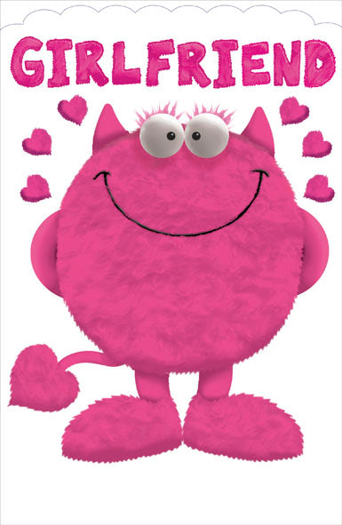 Girlfriend Love Monster Valentine's Day Card