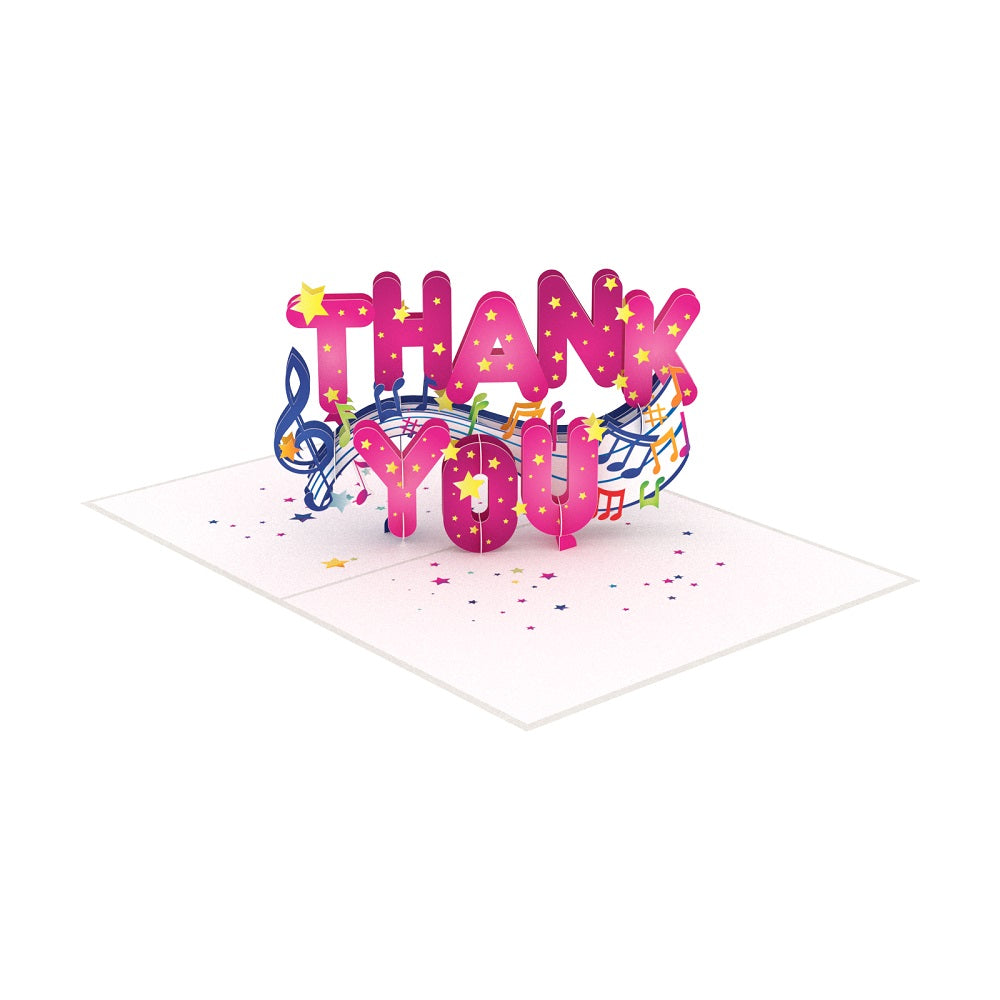 Thank You Laser Cut Pop Up Greeting Card