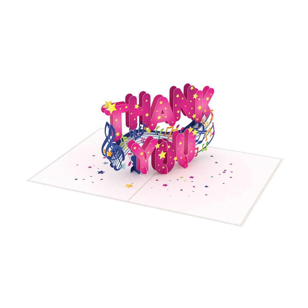 Thank You Laser Cut Pop Up Greeting Card