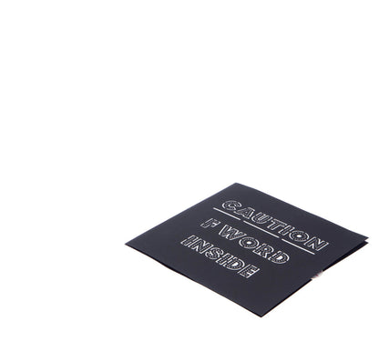 F Word Inside 40th Pop-Up Birthday Greeting Card Blank Inside