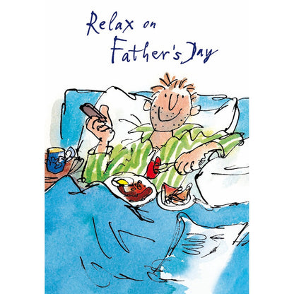 Quentin Blake Relax On Father's Day Greeting Card