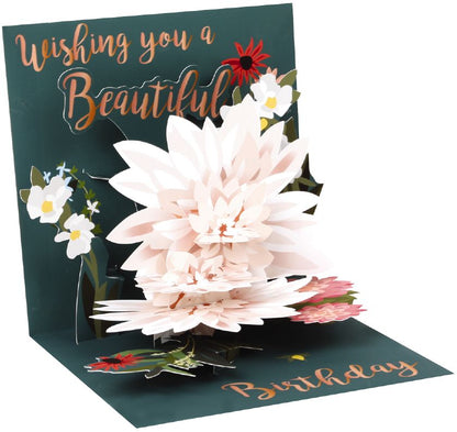 Floral A Beautiful Birthday Pop-Up Card Birthday Card