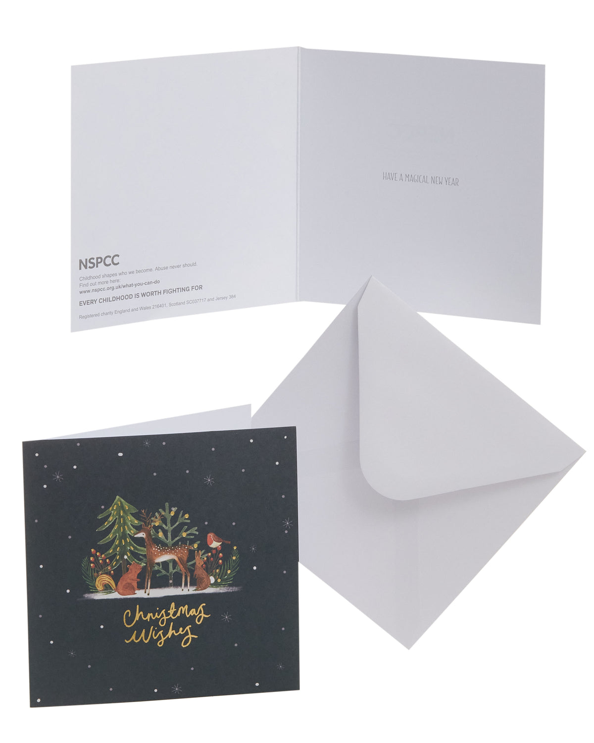 Box of 10 Winter Woodland Animals NSPCC Charity Christmas Cards