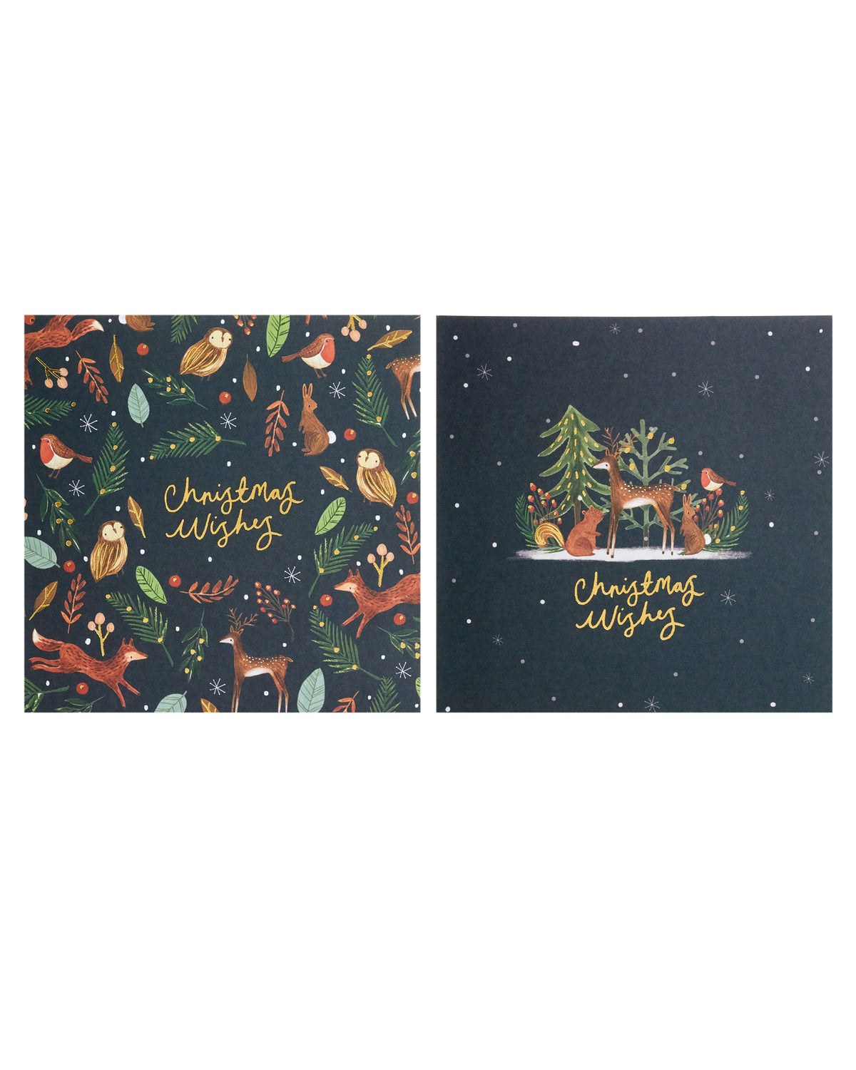 Box of 10 Winter Woodland Animals NSPCC Charity Christmas Cards