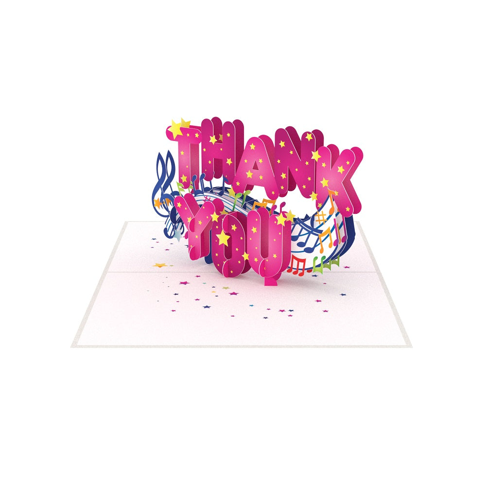 Thank You Laser Cut Pop Up Greeting Card