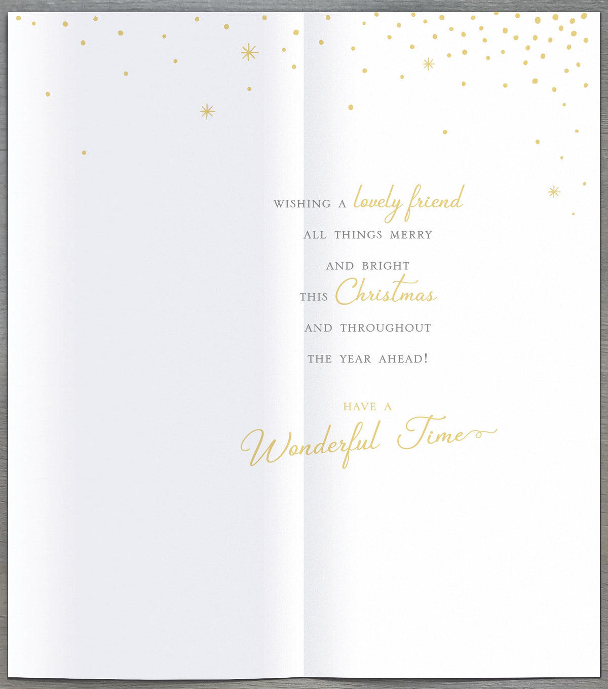 For A Special Friend Traditional Embellished Christmas Card
