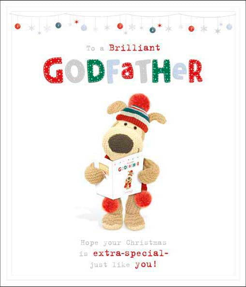 Boofle To A Brilliant Godfather Christmas Greeting Card