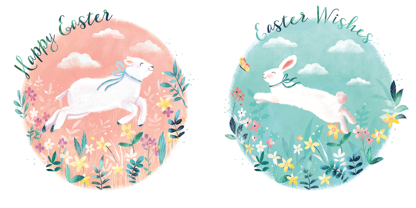 Pack of 6 RSPCA Charity Easter Greeting Cards