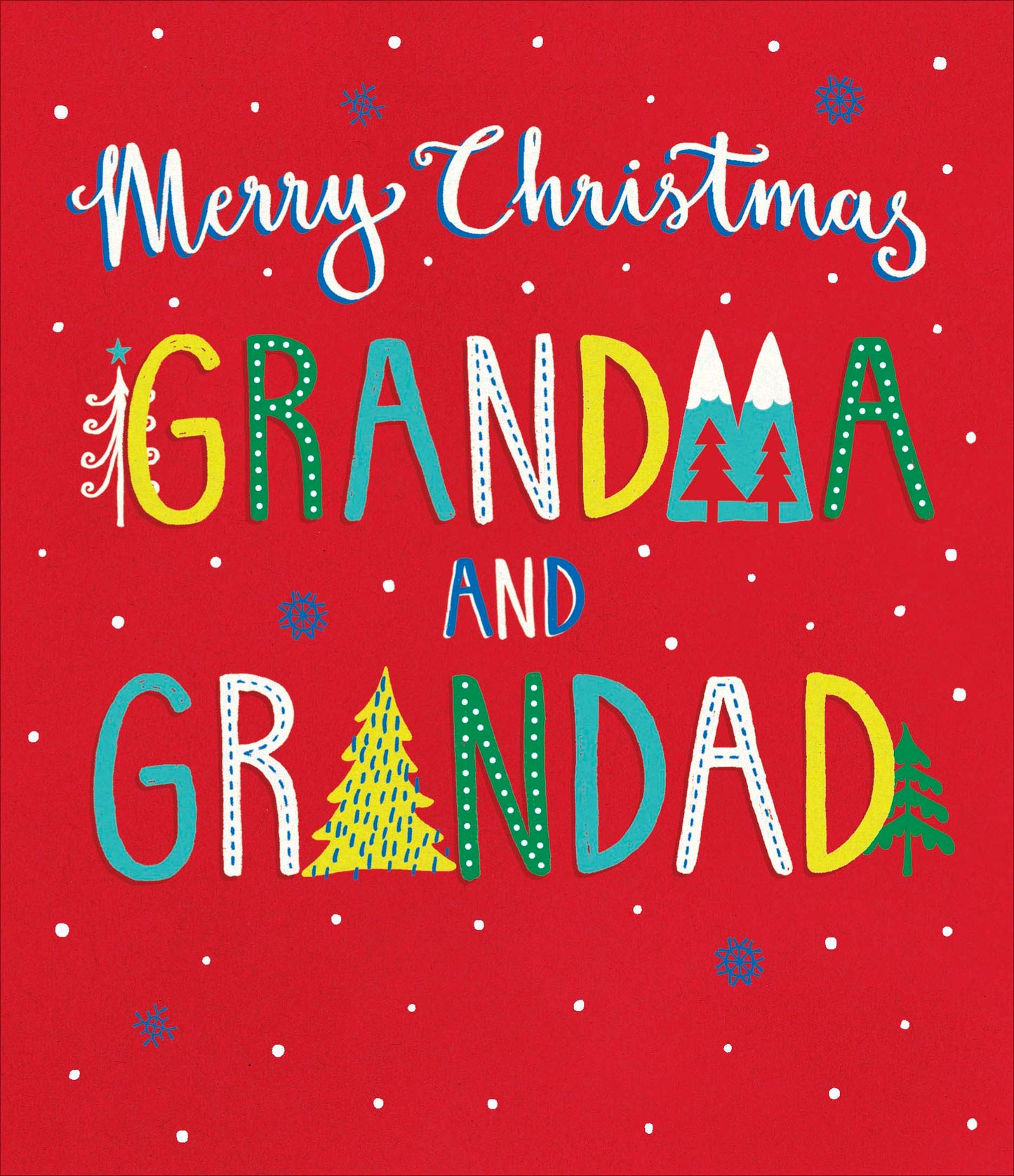 Merry Christmas Grandma & Grandad Special Christmas Greeting Card