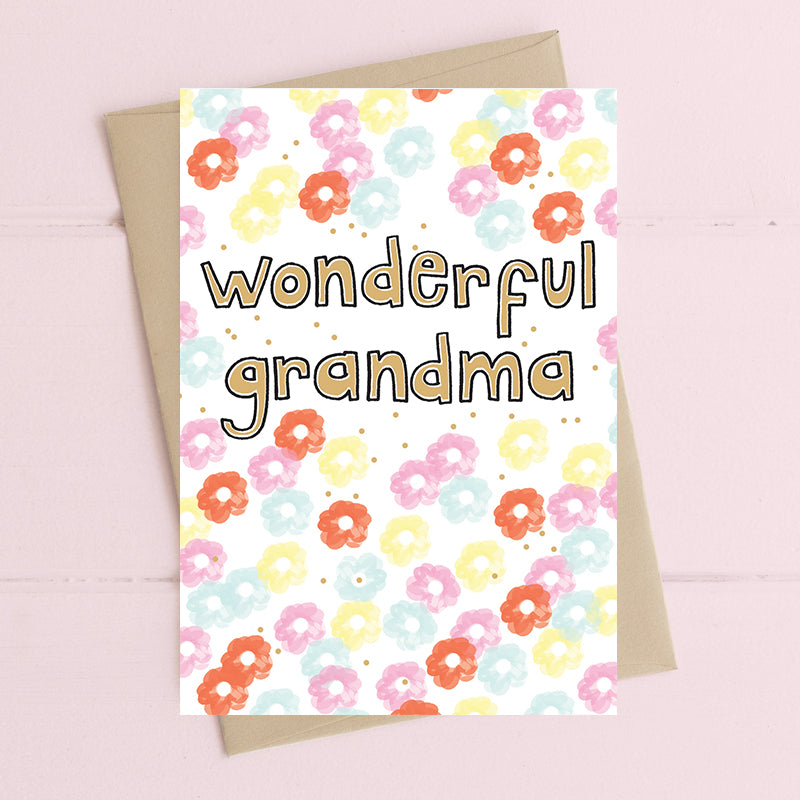 Wonderful Grandma Greeting Card
