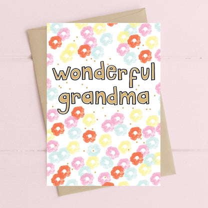 Wonderful Grandma Greeting Card