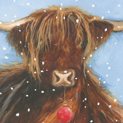 Box of 16 Ewe & Moo Cattle & Sheep Christmas Cards In 2 Designs